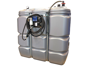 CUVE STOCKAGE PEHD 1500L 56L/M A FIXER SUR LA CUVE