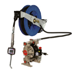 KIT TRANSFERT FIXE HUILE 1:1 POUR IBC 1000L + ENROULEUR