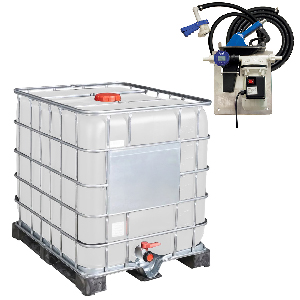 CUVE IBC EQUIPE 35L/MIN 230V RECONDITIONNE 1000L BLANC 