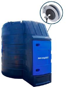 CUVE STOCKAGE ADBLUE 10000L 35L/MIN AVEC ENROULEUR 